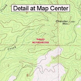 USGS Topographic Quadrangle Map   Valsetz, Oregon (Folded