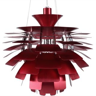 Artichoke Style Red Chandelier Modern Lamp