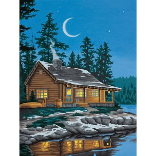 Paint by Number Lakeside Cabin Kit Today $8.59 4.5 (2 reviews)