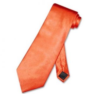 Antonio Ricci NeckTie Solid ORANGE Color Mens Neck Tie