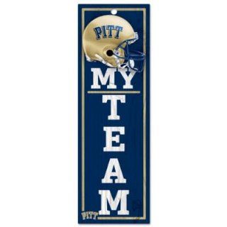PITT PANTHERS OFFICIAL LOGO 4X13 WOOD SIGN Sports