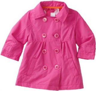 Carters Baby Girls Infant Polka Dot Solid Trench, Pink, 18