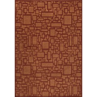 Orange/ Rust Contemporary Area Rug (910 x 129)