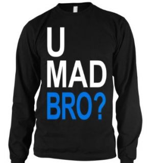 U Mad Bro? Mens Thermal Shirt, Big and Bold Funny