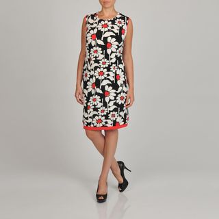 Lennie for Nina Leonard Womens Plus size Floral print Sheath Dress