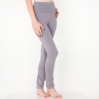 American Apparel Womens Slate Cotton Spandex Jersey Straight Leg Yoga