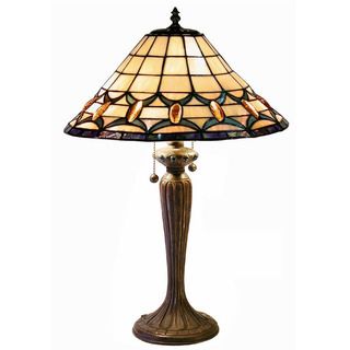 Tiffany style Jeweled Table Lamp
