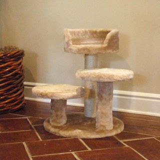 Majestic 27 inch Casita Cat Faux Fur Furniture Tree