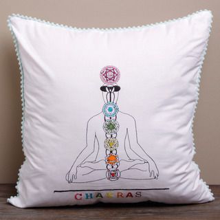 Spiritual Journey Chakras Cushion Cover (India)