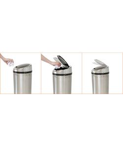 iTouchless 13 gallon Steel Touchless Trash Can