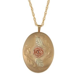 Black Hills Gold Dakota Rose Locket Necklace