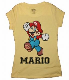 Super Mario Junior Girls Yellow T Shirt Clothing