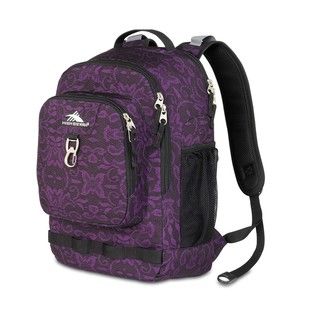 High Sierra Brewster Plum Lace Laptop Backpack