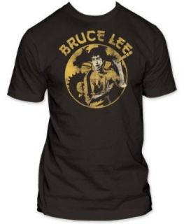 BRUCE LEE   CIRCLE DRAGON   MENS S/S CHARCOAL JERSEY T