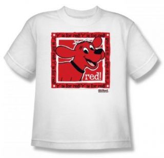 Clifford The Big Red Dog   Big Red Youth T Shirt In White