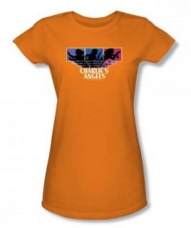 Charlies Angels   Tri Color Angels Juniors T Shirt In