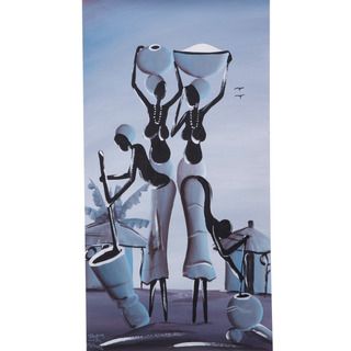 Moonlight African Women Canvas Painting (Malawi)