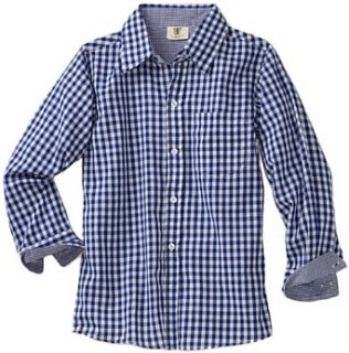 Wes and Willy Boys 2 7 Gingham Dress Shirt Clothing