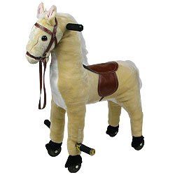 HAPPY TRAILST Plush Walking Horse with Wheels and Foot