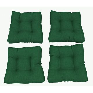 Blazing Needles Tufted Chair Cushions (Set of 4)