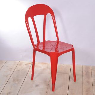 Red Kullu Metal Chair (India)