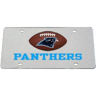 NFL Carolina Panthers Mirrored License Plate Sports