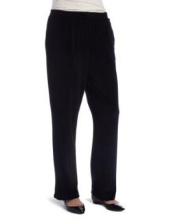 Alfred Dunner Womens Proportioned Medium Pant, Black, 10