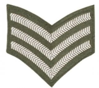 Milcom British Military Products   Badge Cloth Sgt Stripes