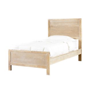 Cassidy Washed Teak Twin size Panel Bed