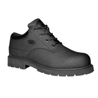 Lugz Mens Drifter Lo Black Leather Work Boots