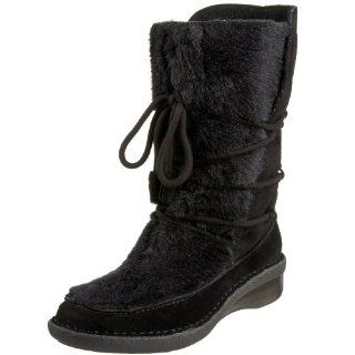 West Vintage America Womens Furball Boot,Black Suede,5 M US Shoes