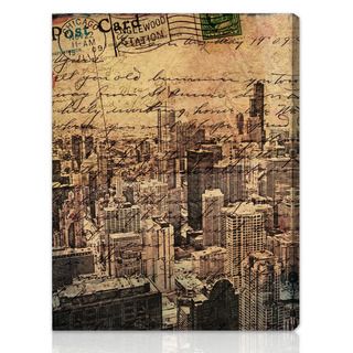 Oliver Gal Artist Co. Chicago Skyline Gallery wrapped Canvas Art