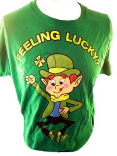 Lucky Charms Mens T Shirt  Leprechaun Feeling Lucky on