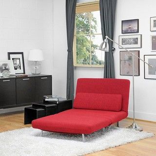 Anise Red Convertible Chair / Bed