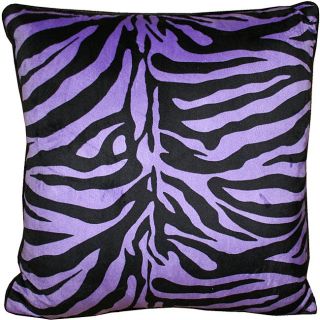 Zebra Print 20 inch Plush Pillows (Set of 2)