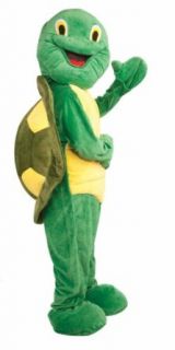 Forum Deluxe Plush Turtle Mascot Costume, Green, One Size