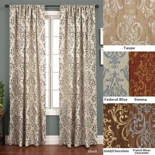 Roman Crinkle Jacquard 120 inch Curtain Panel