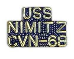 USS NIMITZ CVN 68 Small Pin Clothing