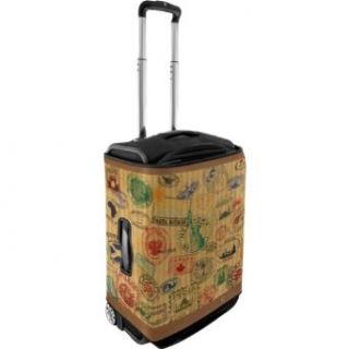 CoverLugg Small Luggage Cover   Travel Stamps (Travel