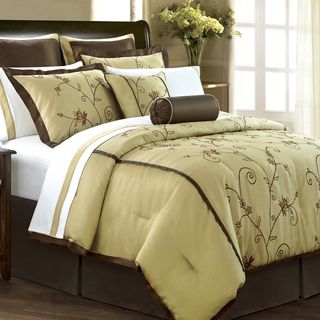 Angelica Gold 12 piece Room in a Bag with Sheet Set