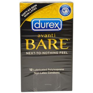 Durex Avanti Bare Lubricated Polyisoprene Non Latex Condoms