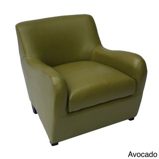 Easton Bonded Leather Avocado Accent Chair