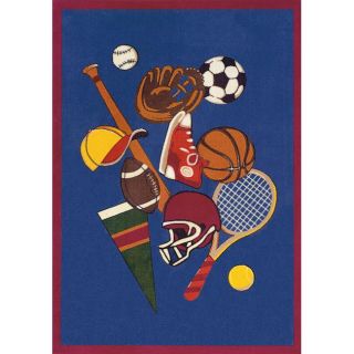 Alexa Playtime Collection All Sports Blue Rug (411 x 7)