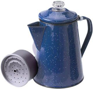 GSI Outdoors 15154 8 Cup Blue Enameled Steel Percolator