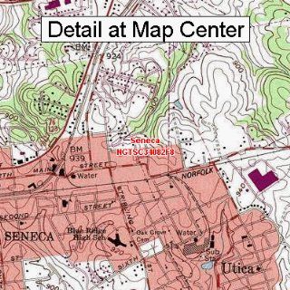 USGS Topographic Quadrangle Map   Seneca, South Carolina