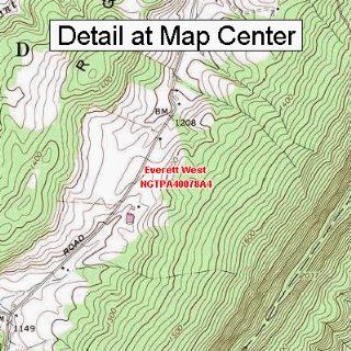 USGS Topographic Quadrangle Map   Everett West