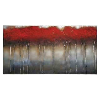 Patrick St. Germain Crimson Forest Hand Painted Canvas