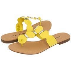 Madden Girl Fridaa Yellow Patent Sandals