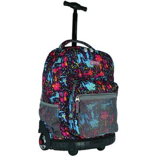World Tiger Pink 18 inch Rolling Backpack