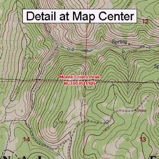 USGS Topographic Quadrangle Map   Monte Cristo Peak, Utah